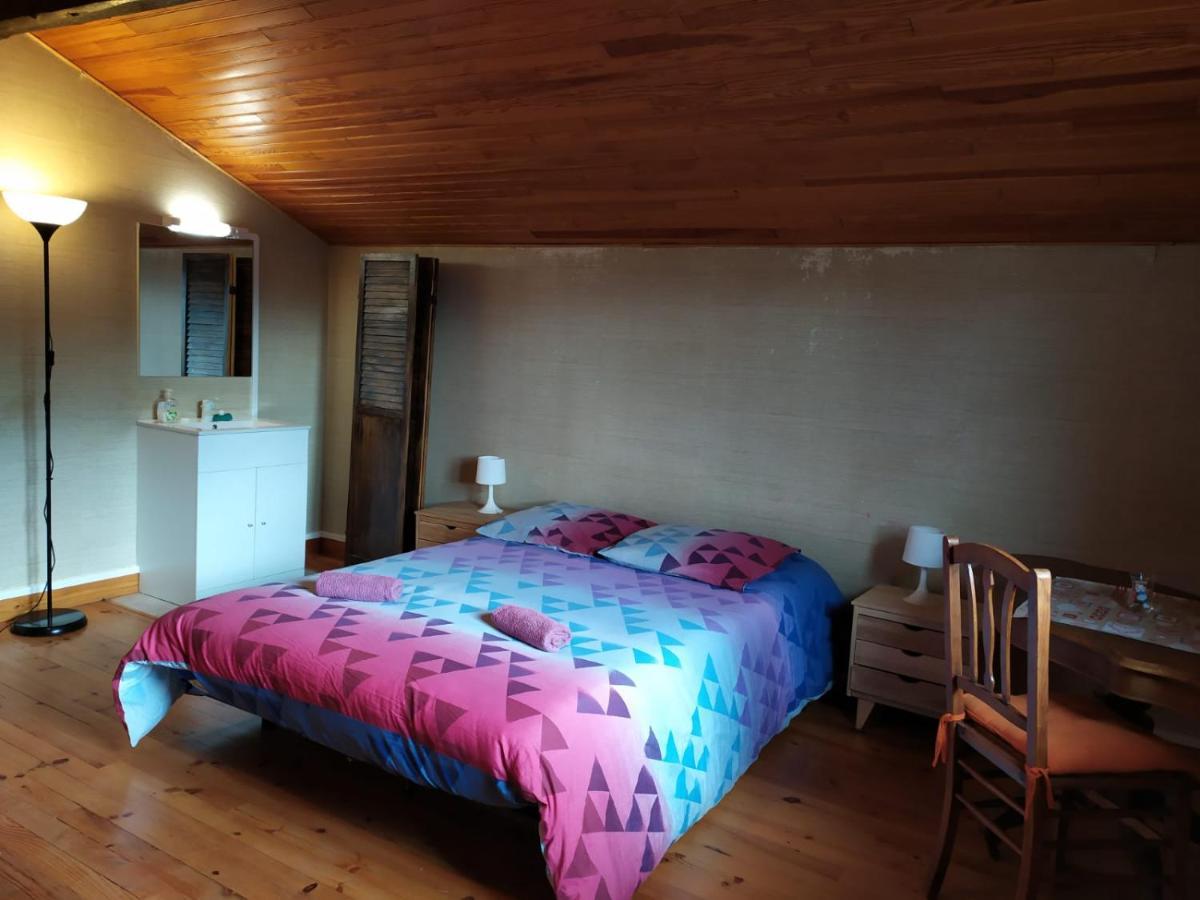 Chardon Bleu Appartement Chambre Cuisine Coin A Manger Sanitaires Salle D'Eau 巴斯洛内特 外观 照片
